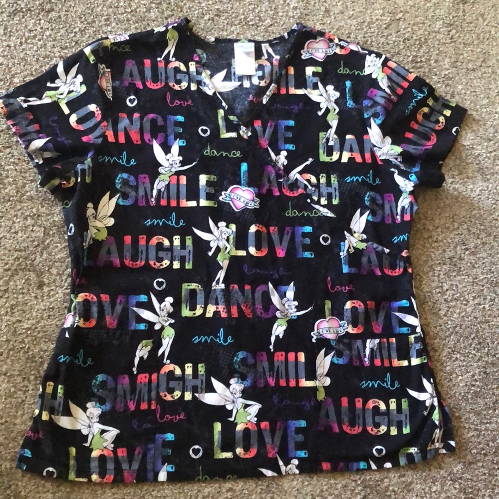 Tinkerbell scrub top